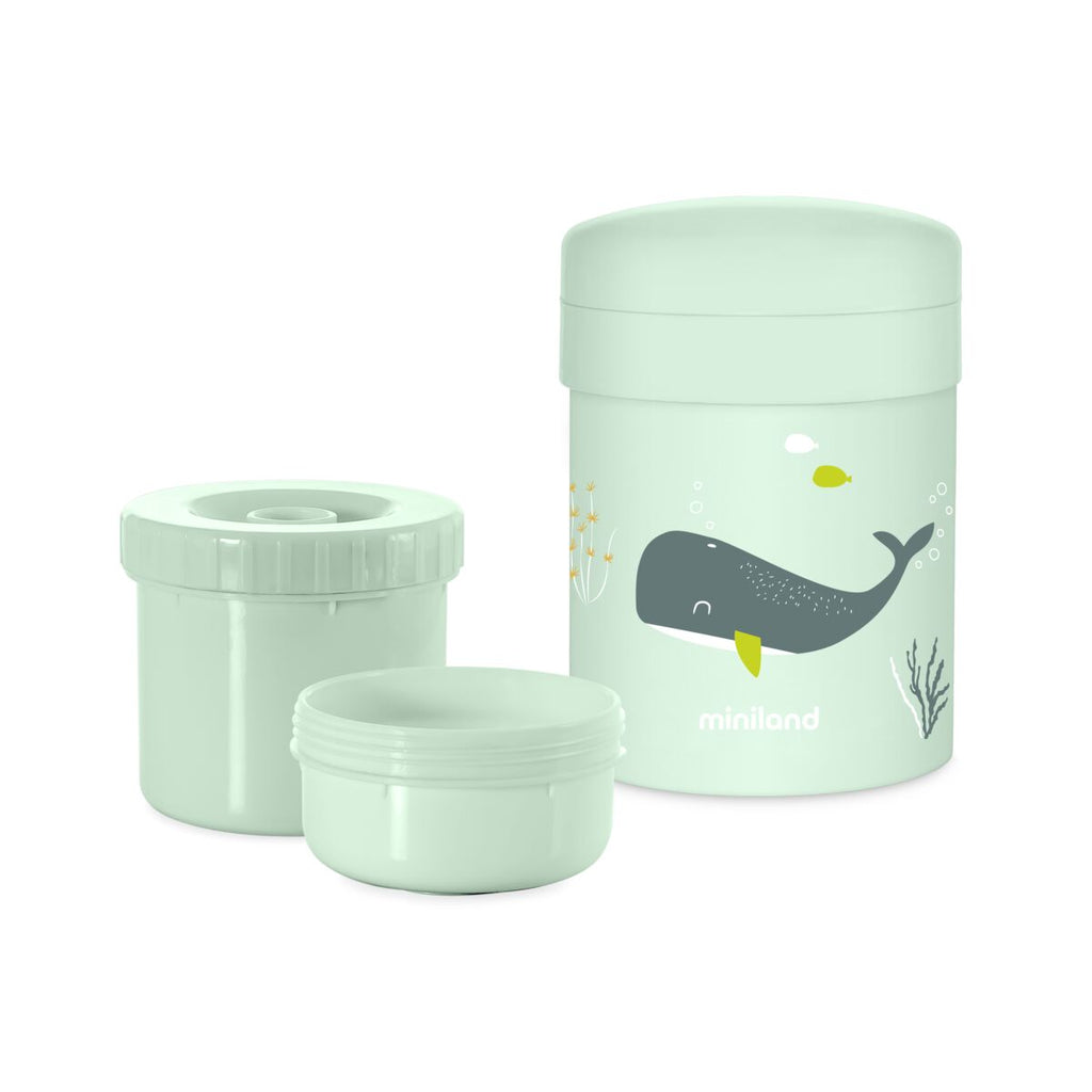 Termos 2 in 1 mancare solida Miniland Thermetic Whaley 700 ml