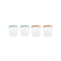 Set 4 recipiente ermetice 250ml, pentru stocare hrana bebeluși Dreamland