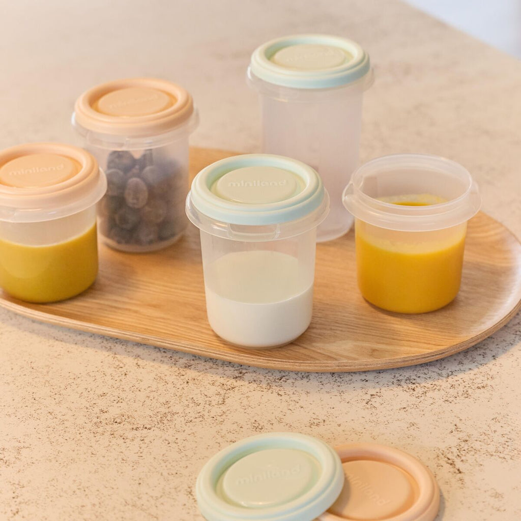Set 4 recipiente ermetice 250ml, pentru stocare hrana bebeluși Dreamland
