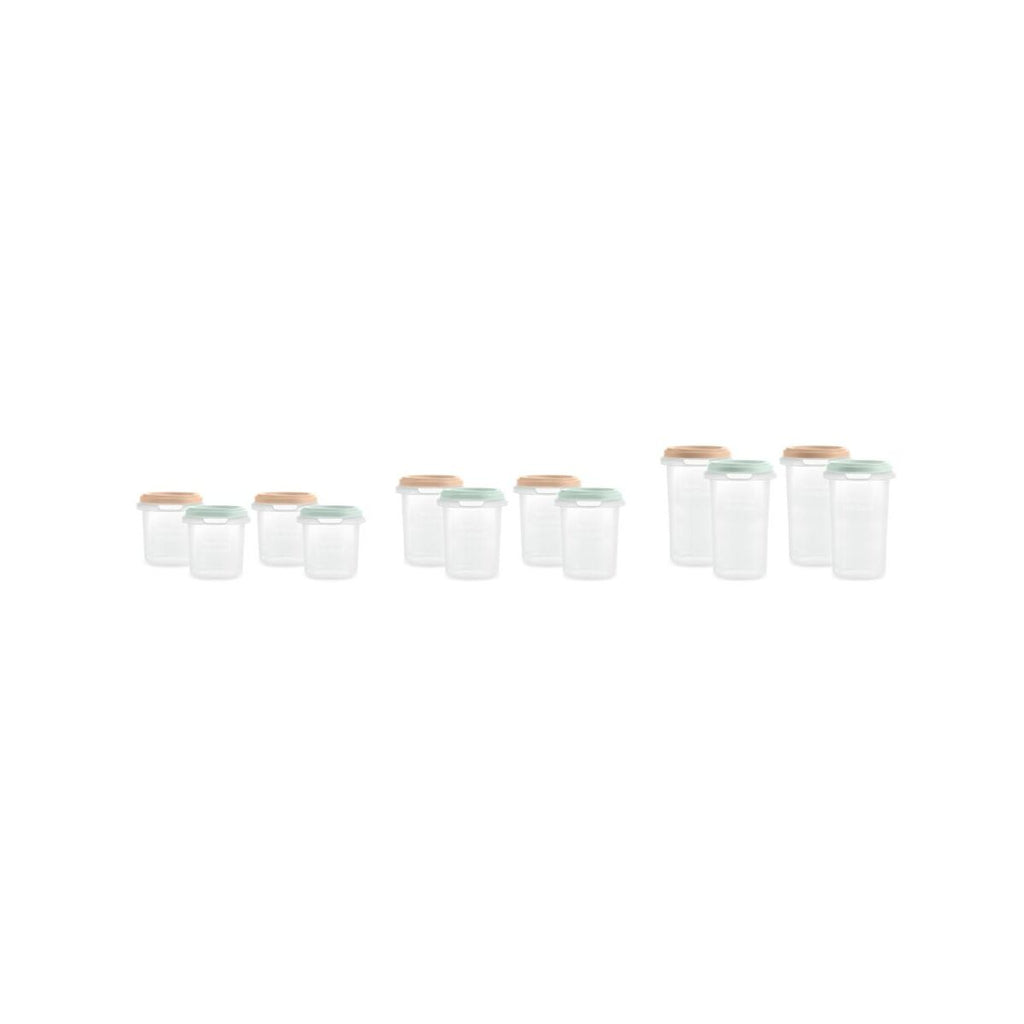 Set of 12 Miniland airtight containers for Dreamland baby food storage