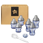 Kit biberoane nou nascut, ONL Baieti Tommee Tippee, 0luni+, Pestisor Albastru