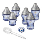 Kit biberoane nou nascut, ONL Baieti Tommee Tippee, 0luni+, Pestisor Albastru