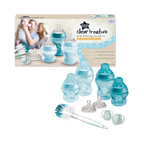 Kit de pornire biberoane nou-nascut Tommee Tippee Closer to Nature, 0 luni +, Albastru