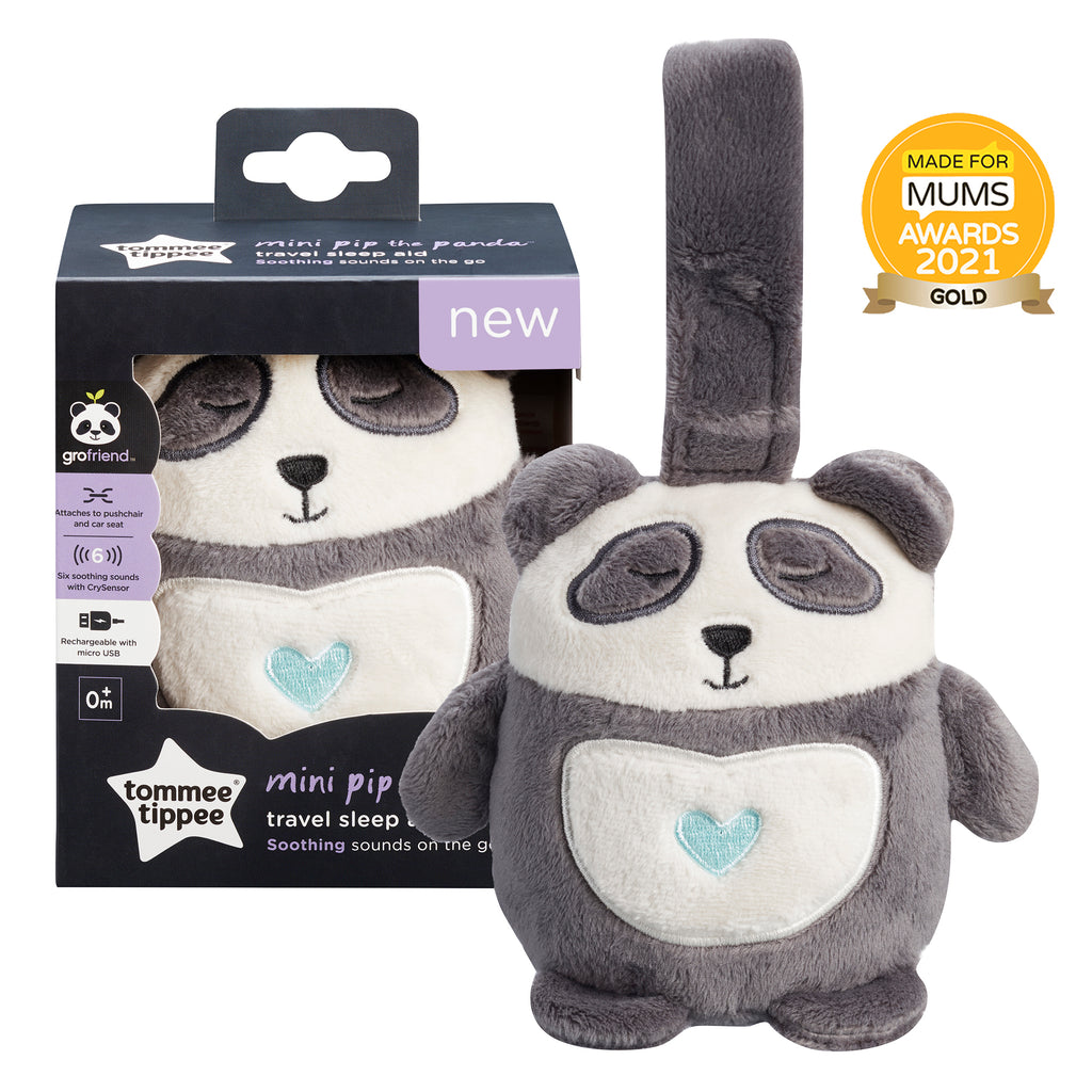 Dispozitiv cu sunet pentru somn reincarcabil Tommee Tippee, ideal pentru calatorii , (0 luni+), Mini Ursuletul Panda Pip