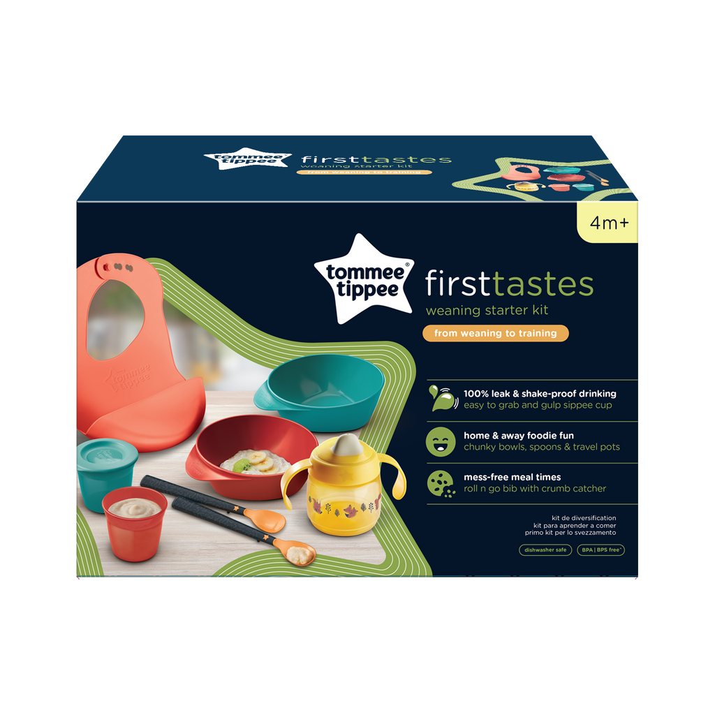 Kit pentru diversificare hrana Tommee Tippee cu tehnologie BACSHIELD™ , 4 luni +