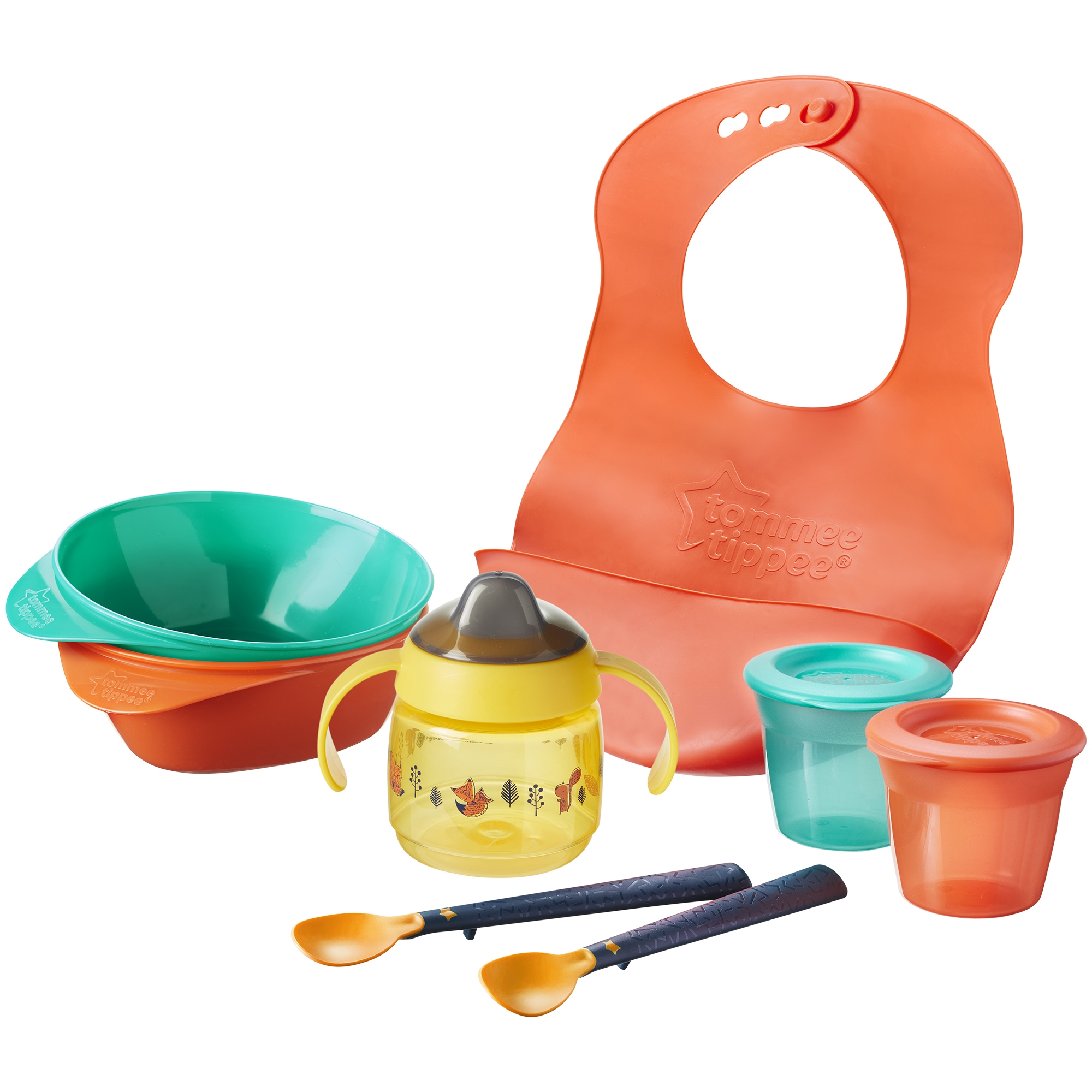 Kit pentru diversificare hrana Tommee Tippee cu tehnologie BACSHIELD™ , 4 luni +