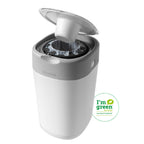Cos pentru scutece Tommee Tippee Sangenic Twist and Click Reciclabil, Alb/Gri