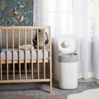 Cos pentru scutece Tommee Tippee Sangenic Twist and Click Reciclabil, Alb/Gri