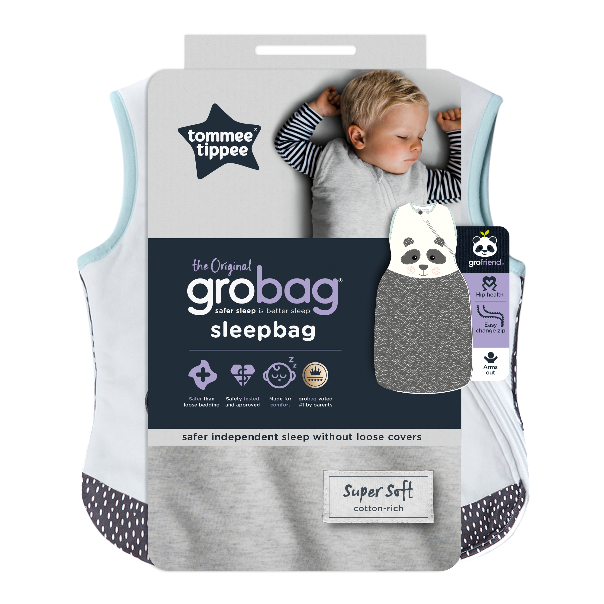 Sac de dormit Tommee Tippee, (18 - 36 luni), 1 tog, Ursulet Panda