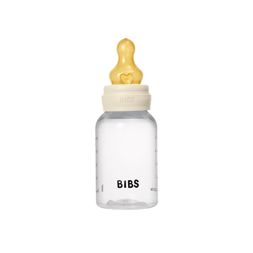 BIBS Set complet biberon anticolici PP fara BPA 150 ml Latex Ivory, polipropilena, certificat EN14350