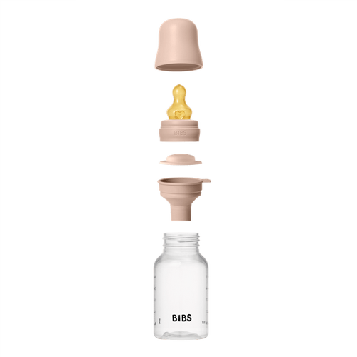 BIBS Set complet biberon anticolici PP fara BPA 150 ml Latex Blush certificat EN14350