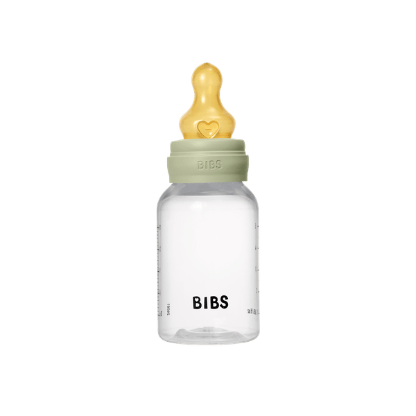 BIBS - Set complet biberon anticolici PP fara BPA, 150 ml, Latex, Sage