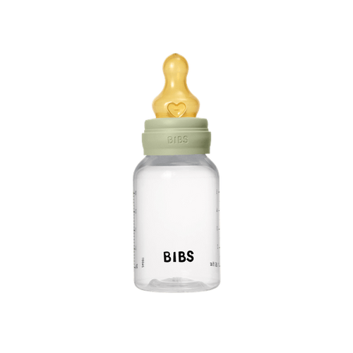 BIBS Set complet biberon anticolici 150 ml PP fara BPA tetina Latex Sage certificat EN14350