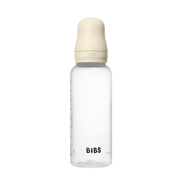 BIBS - Set complet biberon anticolici PP fara BPA, 270 ml, Silicon, Ivory