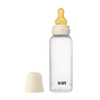 BIBS - Set complet biberon anticolici PP fara BPA, 270 ml, Latex, Ivory