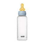 BIBS - Set complet biberon anticolici PP fara BPA, 270 ml, Latex, Baby Blue