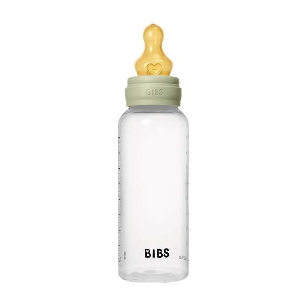 BIBS - Set complet biberon anticolici PP fara BPA, 270 ml, Latex, Sage