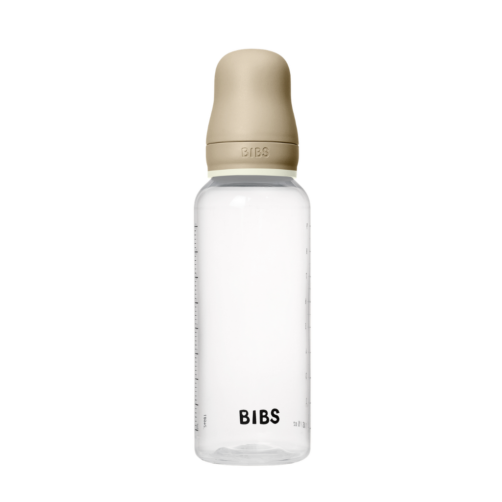 BIBS - Set complet biberon fosforescent anticolici PP fara BPA, 270 ml, Latex, Vanilla Glow