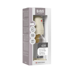 BIBS - Set complet biberon Boheme din sticla anticolici cu tetina din latex, flux lent, 120 ml, Ivory