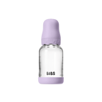 BIBS - Set complet biberon Boheme din sticla anticolici cu tetina din latex, flux lent, 120 ml, Violet Sky