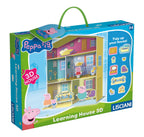 LISCIANI Casuta 3D Peppa Pig din carton cu mobilier 3D, set de construit pentru copii 3-6 ani