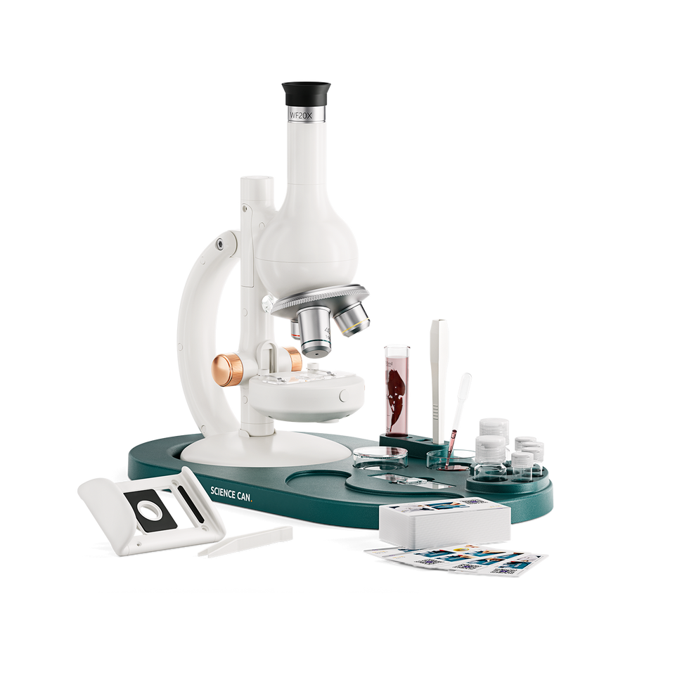 Mini laboratorul meu cu microscop