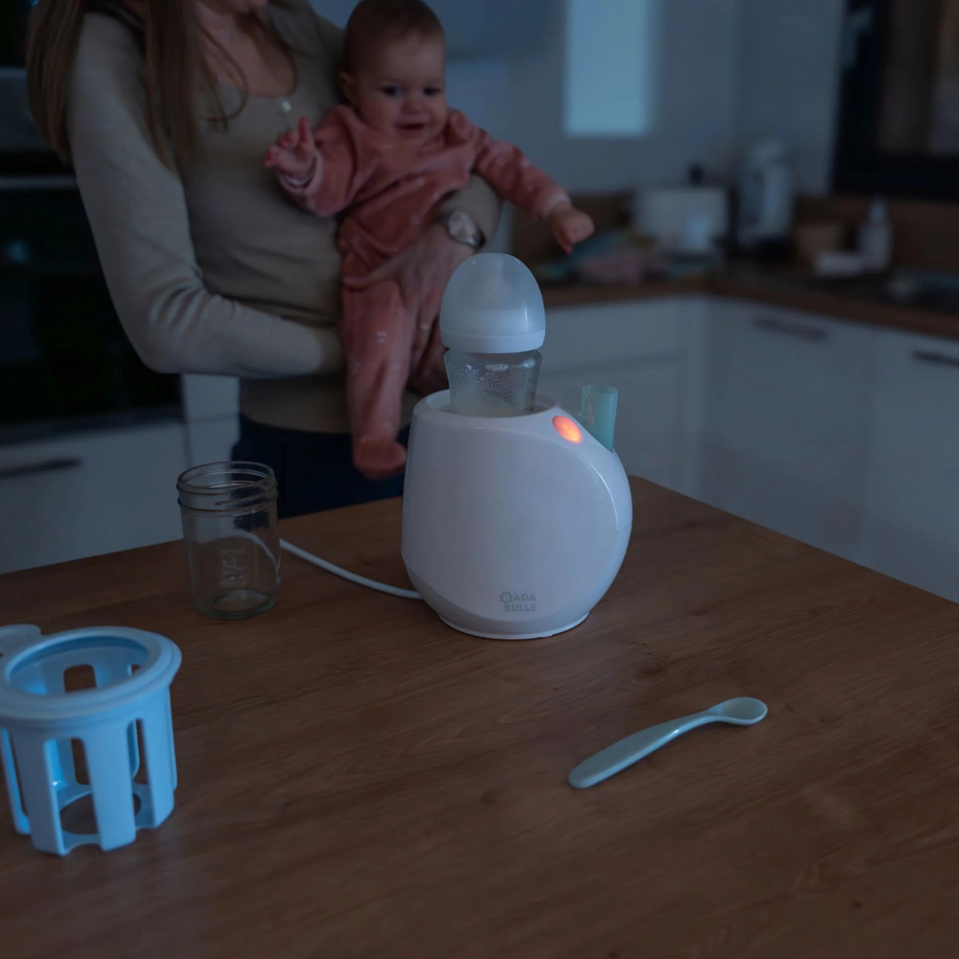 Badabulle – Incalzitor de biberoane/borcane pentru casa Easy+ Pastel