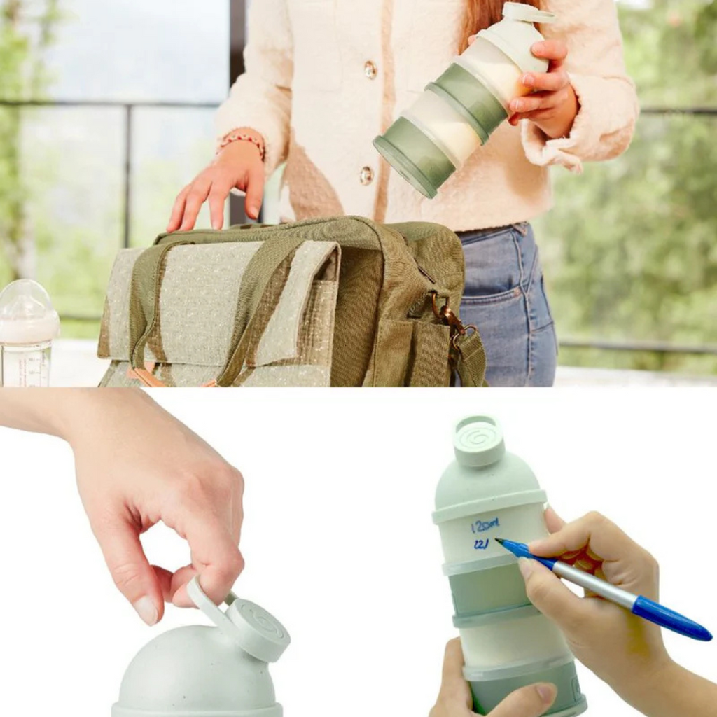 Babymoov - Dozator lapte praf Babydose Mineral Green