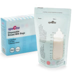 Pungi stocare lapte matern cu fermoar (30 buc.)