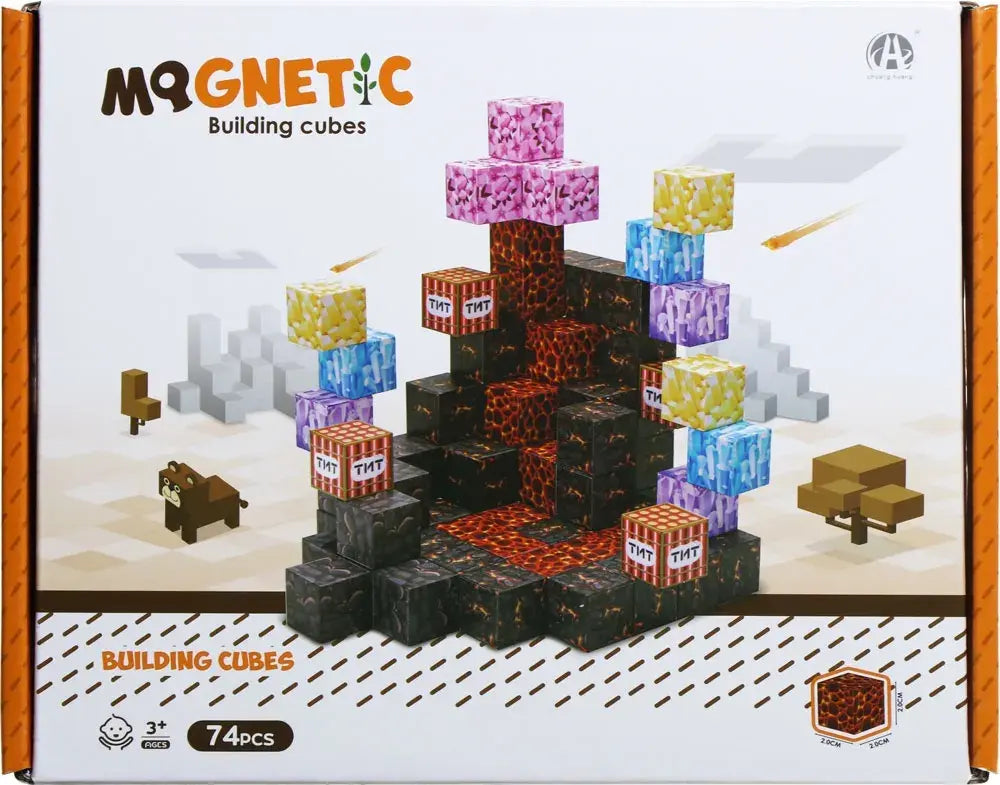 Cuburi magnetice - TNT 74 piese (2 cm)