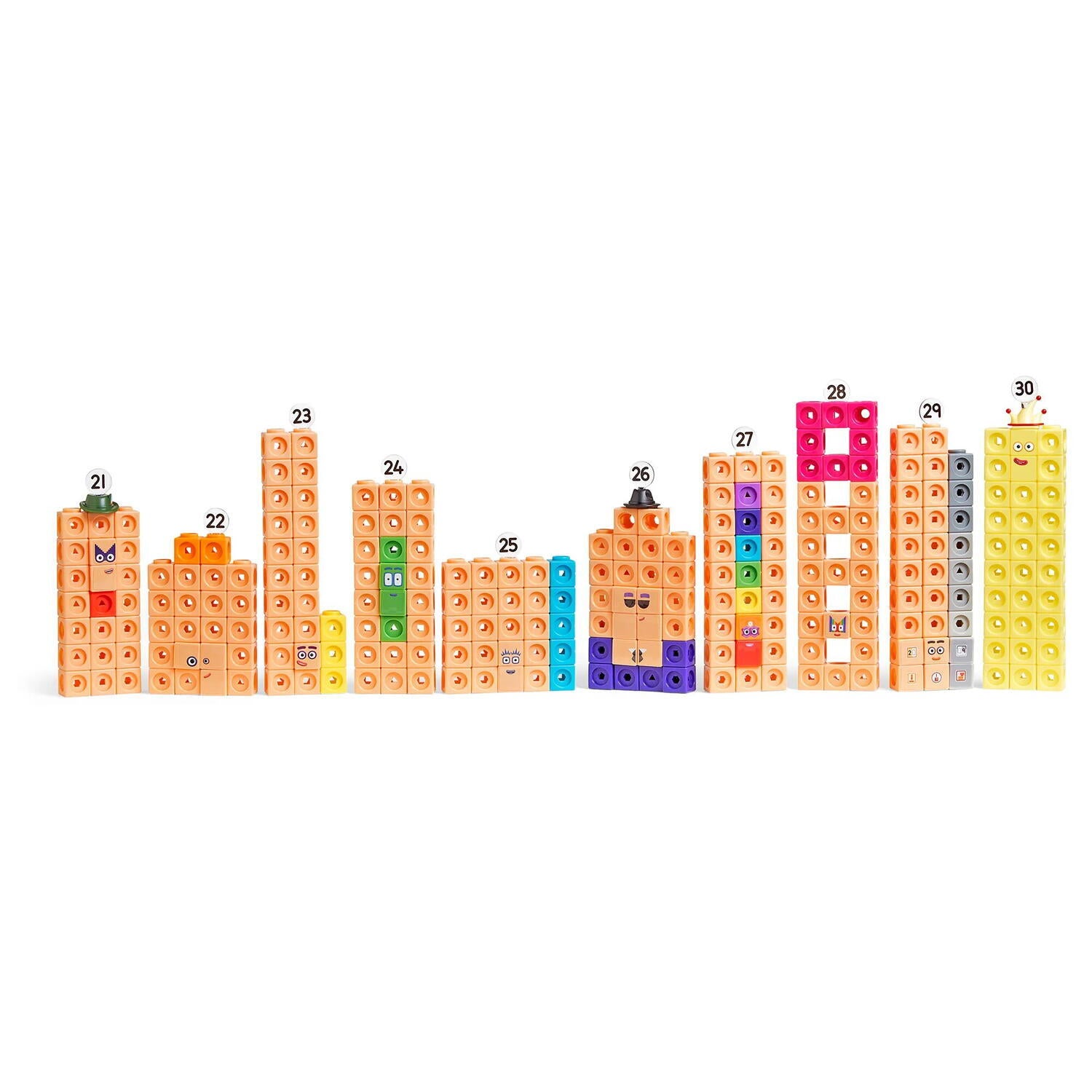 MathLink®Cubes Numberblocks in romana Set de activitati de la 21 - 30