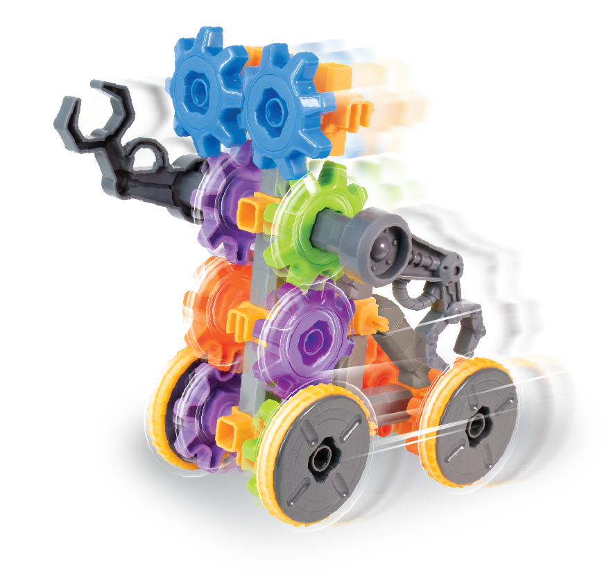 Set de constructie 3 in 1 STEM  - Robotel & masinute saniter