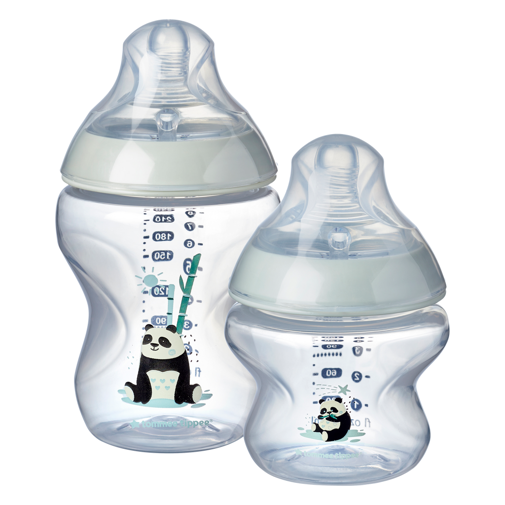 Kit biberoane nou-nascut Tommee Tippee Closer to Nature, 0 luni +,  Ursuleti Panda