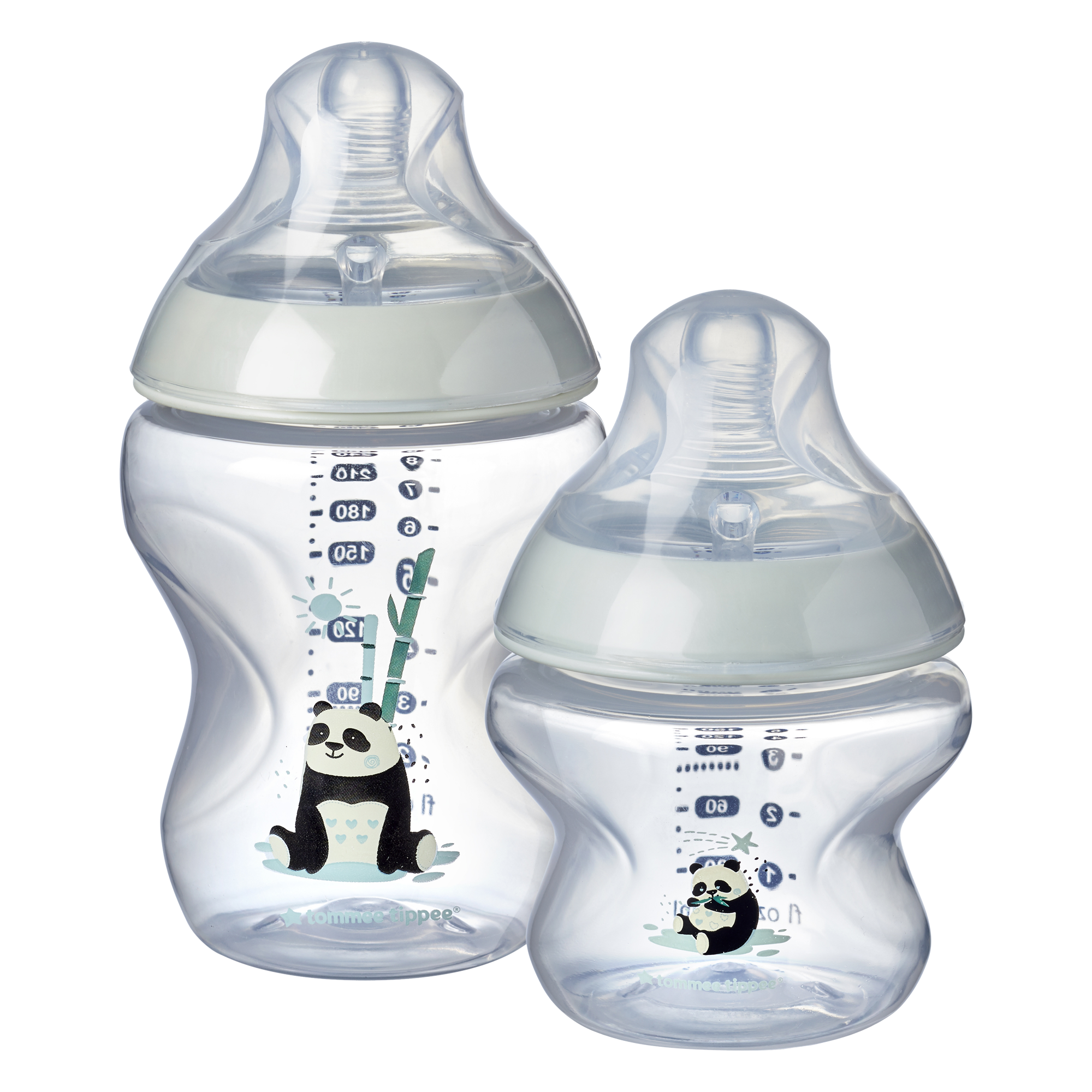 Kit biberoane nou-nascut Tommee Tippee Closer to Nature, 0 luni +,  Ursuleti Panda