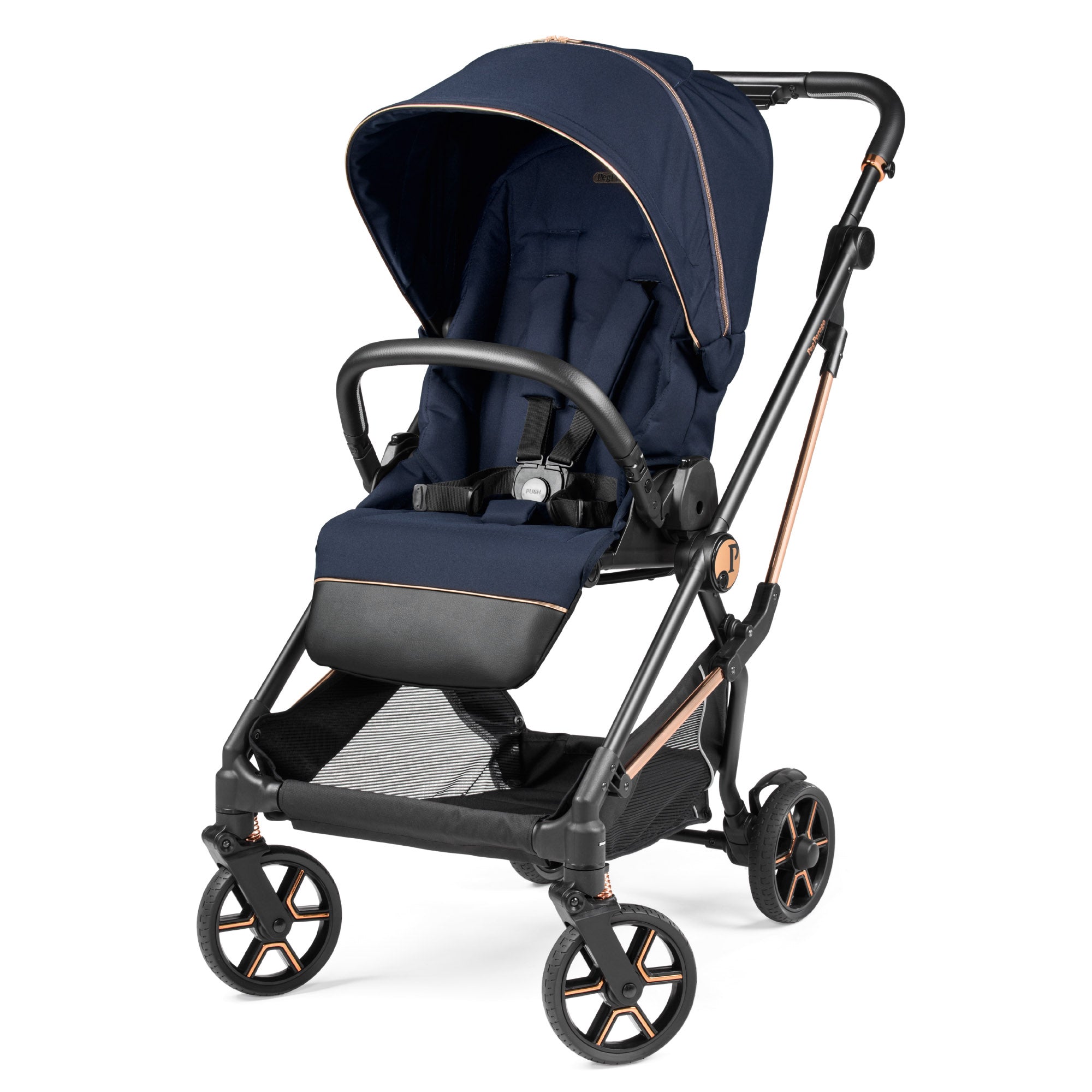 Carucior 3 in 1 Peg Perego Vivace, Lounge, Pagoda, 0 - 22 kg, Blue Shine