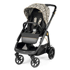 Carucior 3 in 1 Peg Perego Veloce, SLK, 0 - 22 kg, Graphic Gold, Negru / Bej
