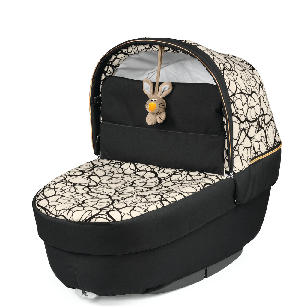 Carucior 3 in 1 Peg Perego Book, SLK, 0 - 22 kg, Graphic Gold, Negru / Bej
