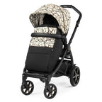 Carucior 3 in 1 Peg Perego Book, SLK, 0 - 22 kg, Graphic Gold, Negru / Bej