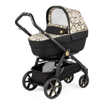 Carucior 3 in 1 Peg Perego Book, SLK, 0 - 22 kg, Graphic Gold, Negru / Bej