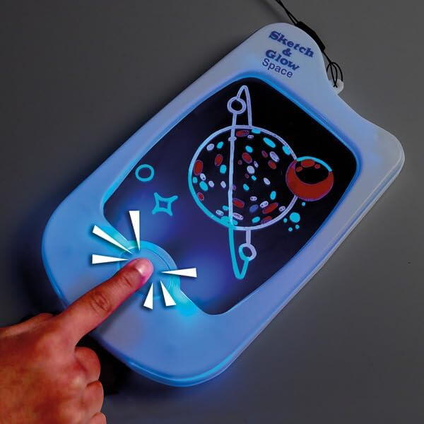 Mini tablita desen cu led - Spatiul cosmic