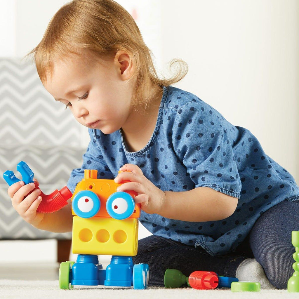 Hai sa construim - 1, 2, 3  Robotel colorat