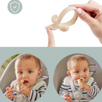 Babymoov - Lingurita bebe 2-in-1 din silicon, pentru diversificare si dentitie