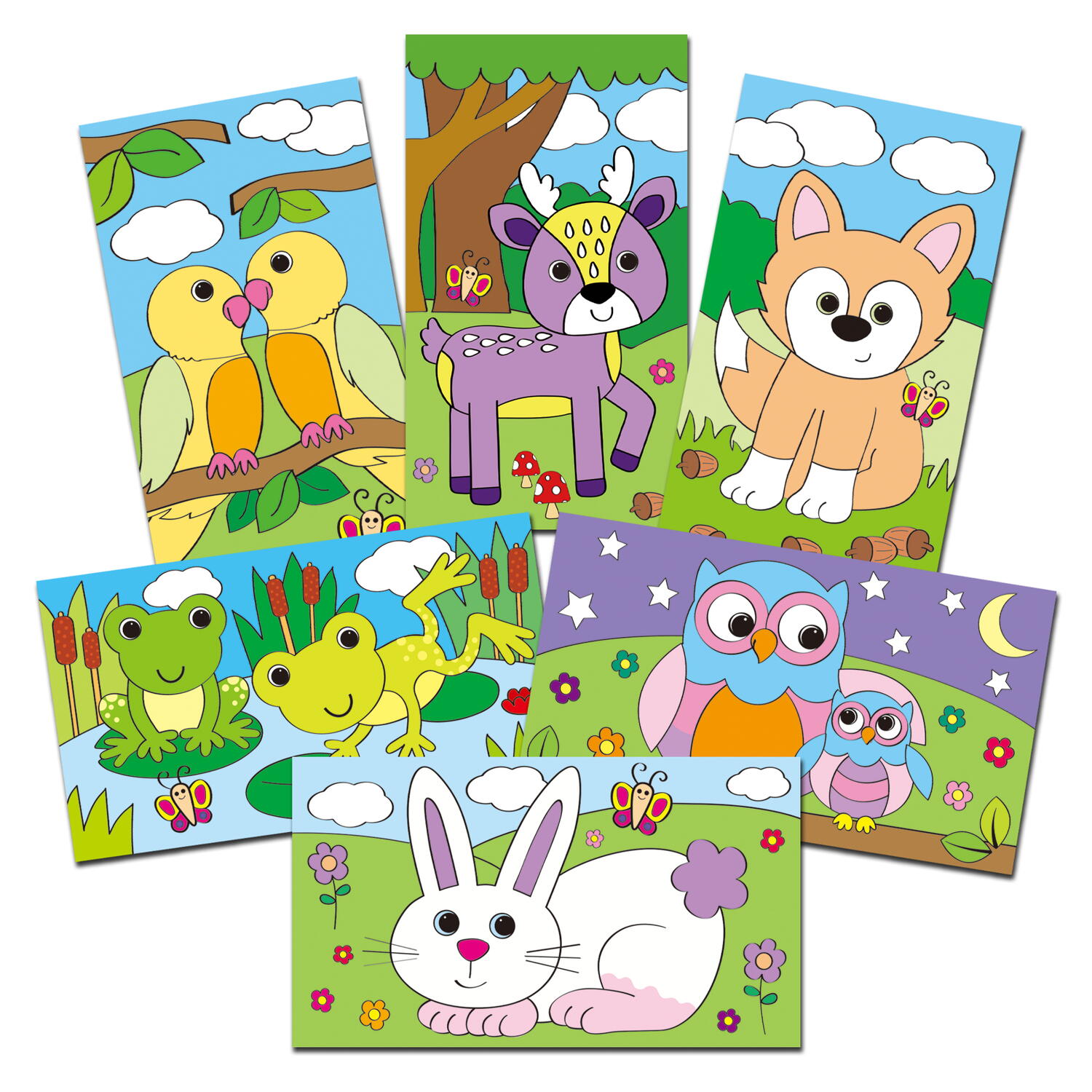 Set creativ de razuit - Animalute
