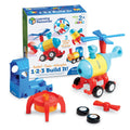 Hai sa construim - 1-2-3 Racheta -Tren - Elicopter