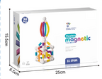Set de constructie magnetic cu tuburi flexibile (36 piese)