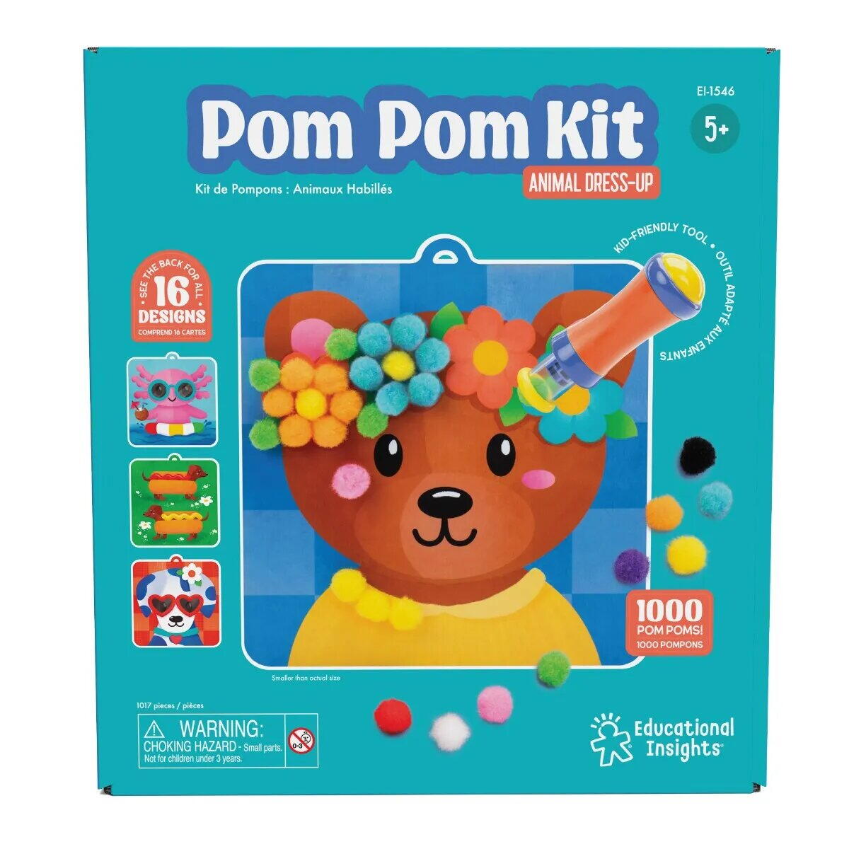 Set creativ cu pompoane - Imbraca animalutele