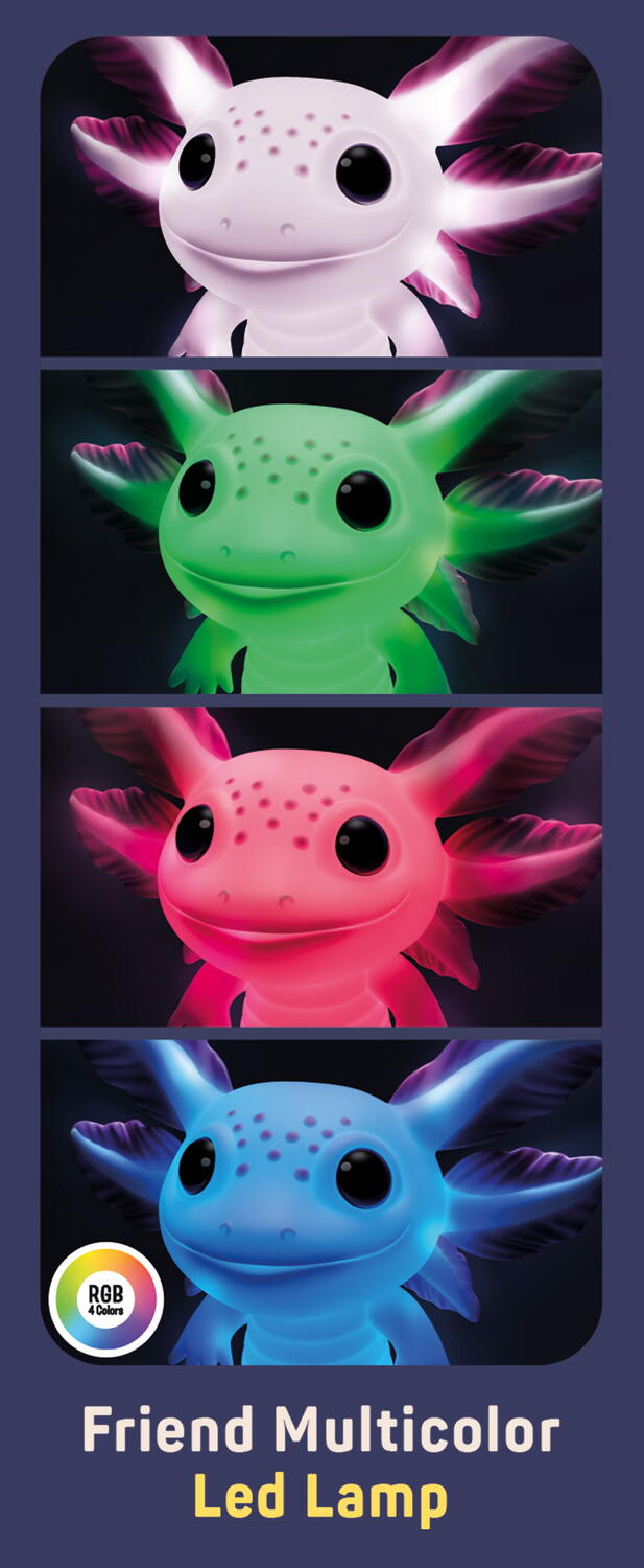 Lampa de veghe multicolora Rainy Days - Axolotl