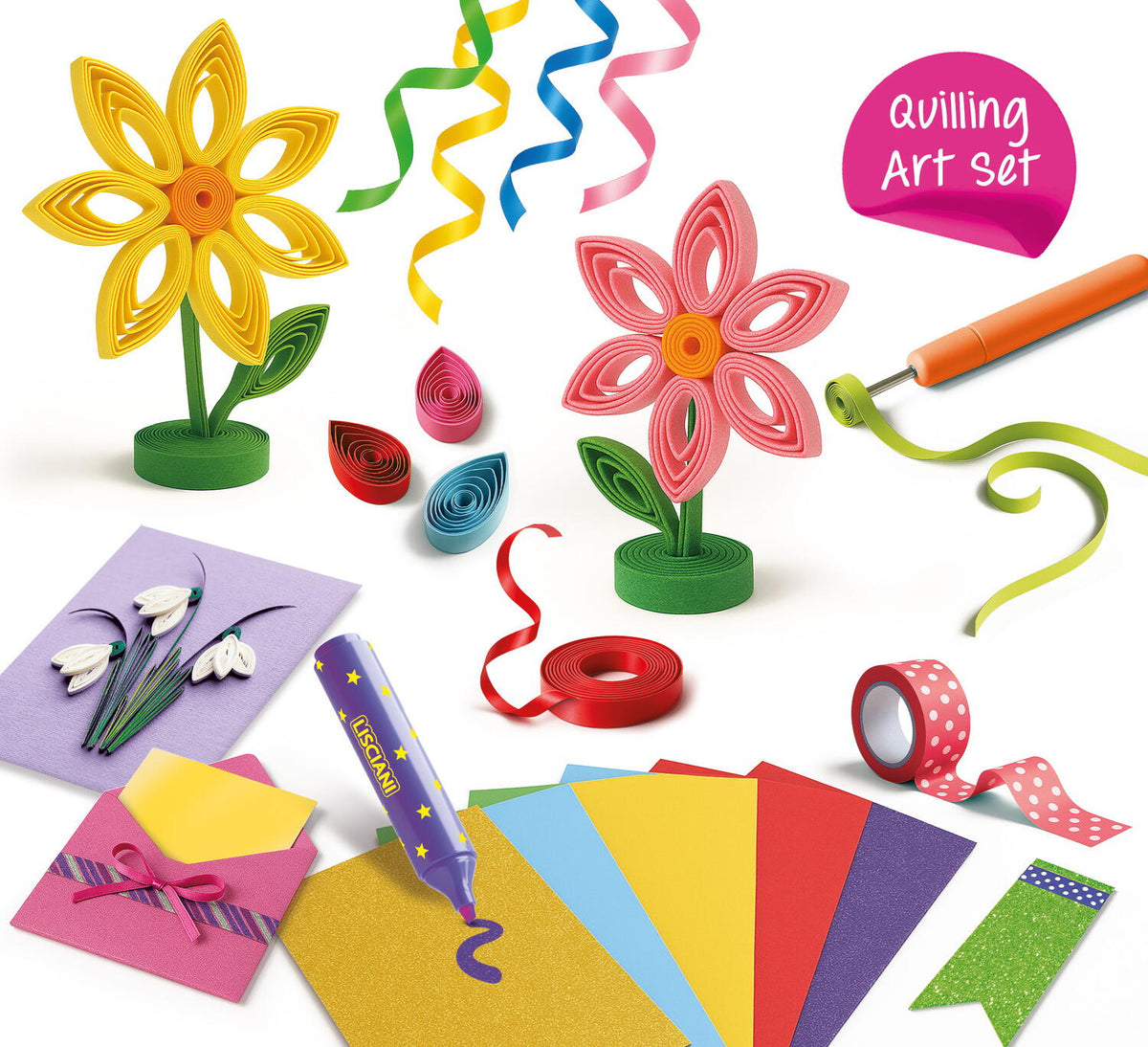 Set creativ KIDS ART - Decoratiuni din hartie