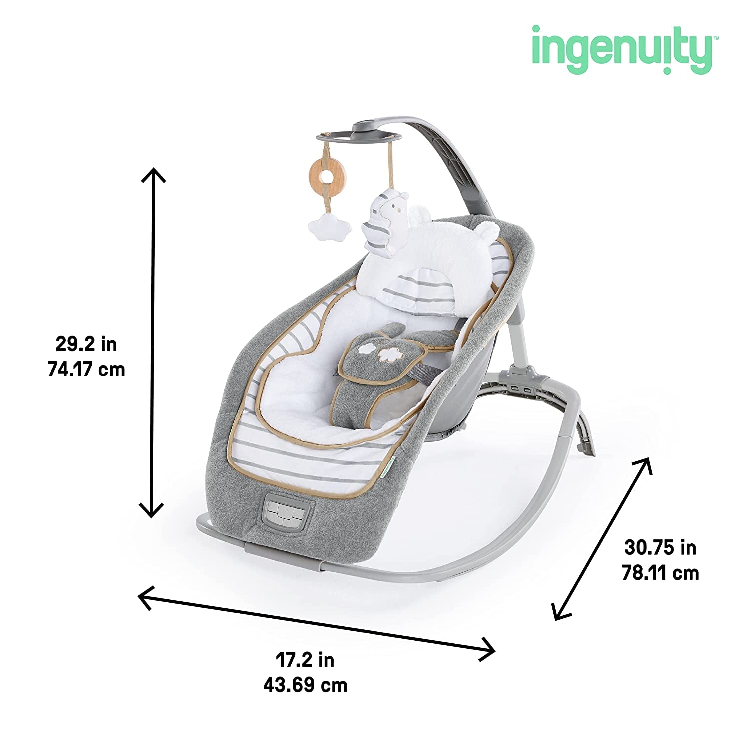 Ingenuity - Balansoar 2 in 1 Bella Teddy