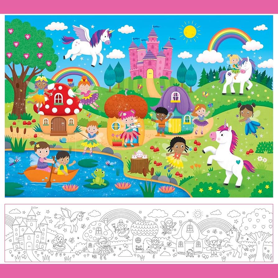 Puzzle Podea: Zane si unicorni (30 piese)